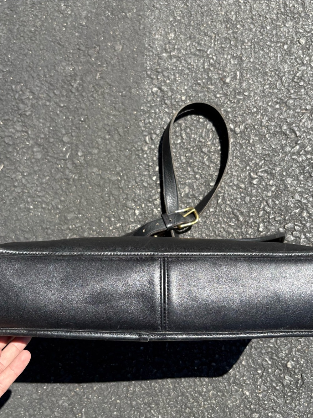 Vintage 90s Coach Lexington Briefcase Black Leather Bag Messenger USA Classic - Picture 6 of 16